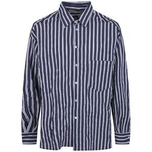 Nuur Men Striped Oversized Shirt
